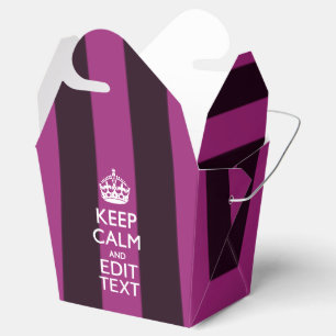 Ballotins Personnalized KEEP CALM and Your Text on Pink