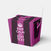 Ballotins Personnalized KEEP CALM and Your Text on Pink (Verso)