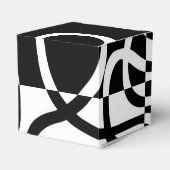 Ballotins Persuasion linéaire II : noir et blanc Abstrait (Arrière)