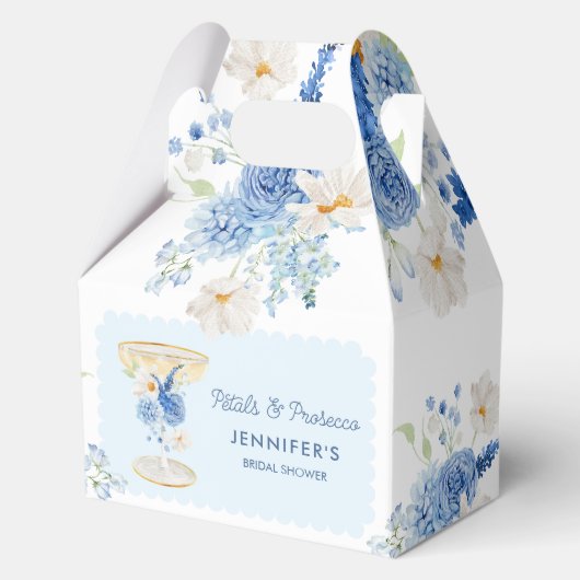 Ballotins Pétales bleues et apéritif floral de prosecco pour (Recto)