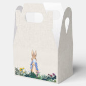 Ballotins Peter le lapin gomme bleue dans son jardin de fleu (Ouvert)