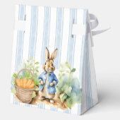 Ballotins Peter rabbit dusty blue baby shower monogrammed (Verso)