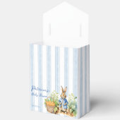 Ballotins Peter rabbit dusty blue baby shower monogrammed (Ouvrir)