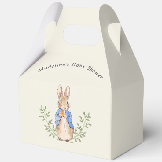 Ballotins Peter Rabbit Sage Green Baby shower Vintage (Recto)
