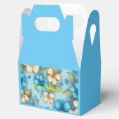 Ballotins petit anniversaire floral blanc et bleu (Ouvert)