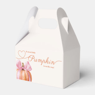 Ballotins Petit Baby shower Citrouille - Chute de Bow Rose