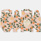 Ballotins Petit Baby shower de Citrus orange Cutie (Déplié)