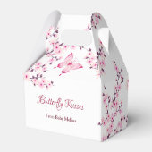 Ballotins Petit Baby shower de fleurs de cerisier papillon (Arrière)