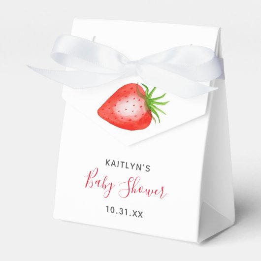 Ballotins Petit Baby shower de fraises doux (Verso)