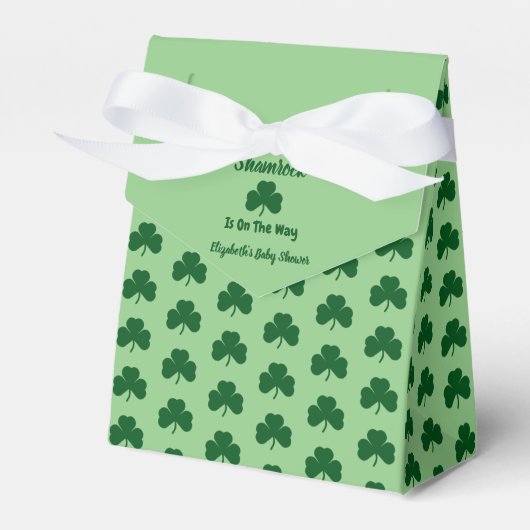Ballotins Petit Baby shower de la Saint Patrick Shamrock (Verso)