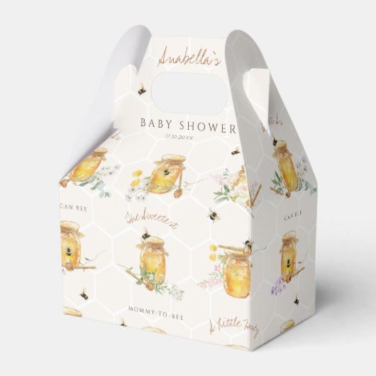 Ballotins Petit Baby shower de miel doux (Verso)