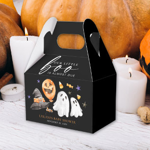 Ballotins Petit Baby shower d'Halloween Boo noir