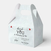 Ballotins Petit Baby shower doux simple Merci doux (Arrière)