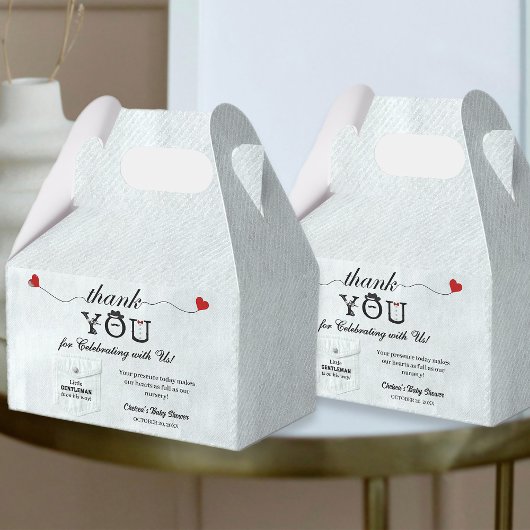 Ballotins Petit Baby shower doux simple Merci doux