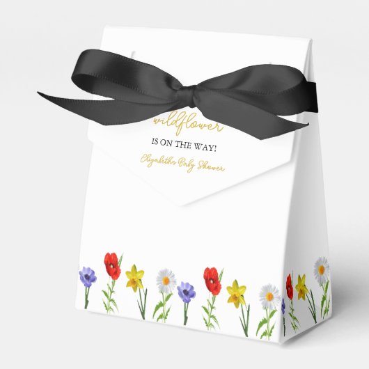 Ballotins Petit Baby shower Fleur sauvage (Verso)