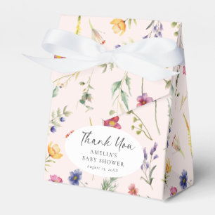 Ballotins Petit Baby shower Fleur sauvage Floral Rose fille