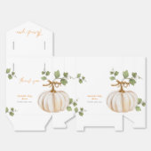 Ballotins Petit Baby shower Merci Citrouille (Déplié)