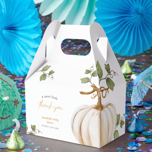 Ballotins Petit Baby shower Merci Citrouille (Fête)