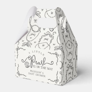 Ballotins Petit Baby shower noir de coquette petit perle