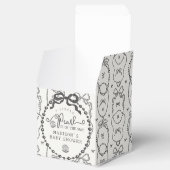 Ballotins Petit Baby shower noir de coquette petit perle (Ouvert)