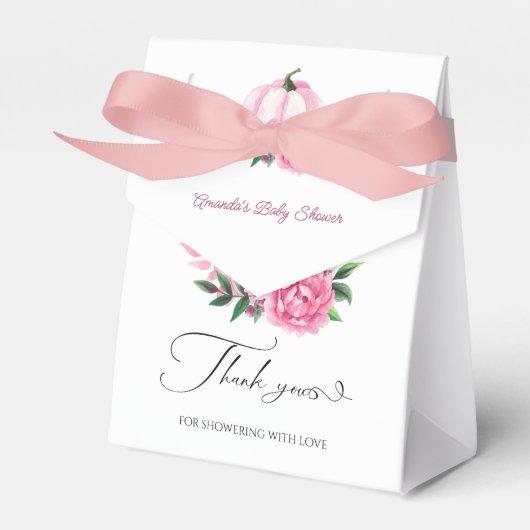 Ballotins Petit Baby shower Rustique rose-rose-blanc Citroui (Verso)