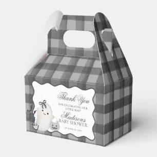 Ballotins Petit Boo Fantôme Vichy Noir Baby Shower Pignon