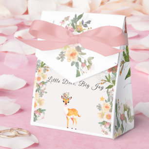 Ballotins Petit cerf, Big Joy Fleur rose thème Baby shower