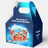 Ballotins Petit Crabe Garçon Anniversaire Marine Bleu Grand  (Recto)