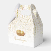 Ballotins Petit-déjeuner de mariage Rose Pâle Paillettes Dor (Arrière)