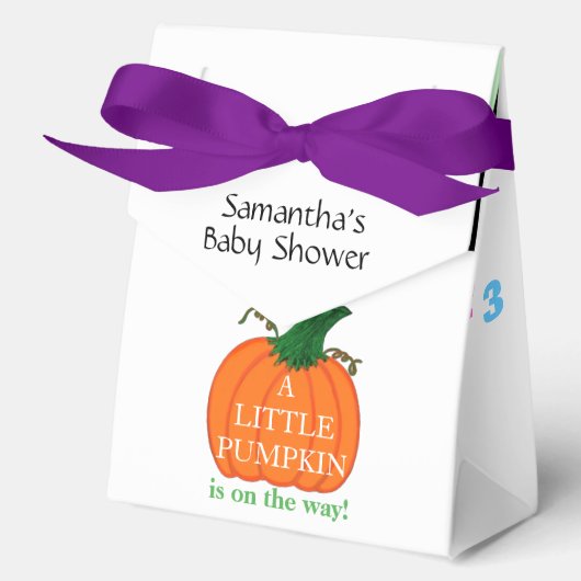 Ballotins Petit ensemble Citrouille de Baby shower de joie (Recto)