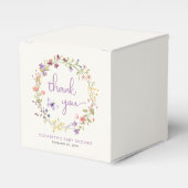 Ballotins Petit Fleur sauvage Aquarelle Bébé Fille Douche (Verso)