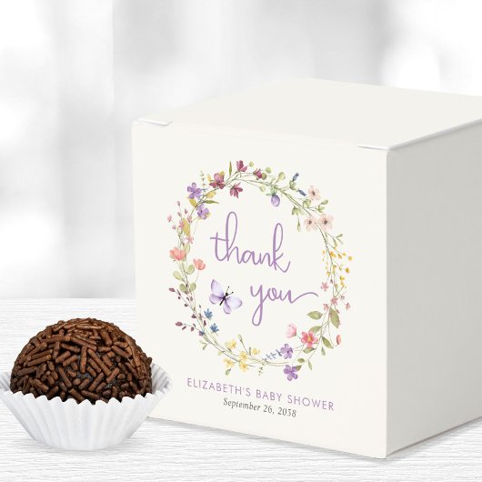 Ballotins Petit Fleur sauvage Aquarelle Bébé Fille Douche