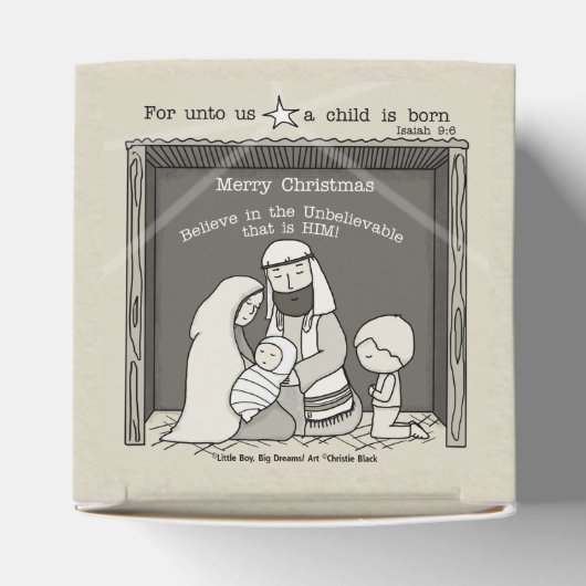 Ballotins Petit garçon à Noël Manger-Joyeux (Haut)