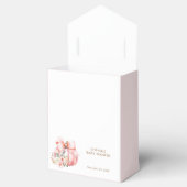 Ballotins Petit Merci de Baby shower Citrouille rose (Ouvert)