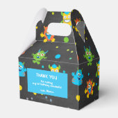 Ballotins Petit monstre tableau à thème anniversaire (Arrière)