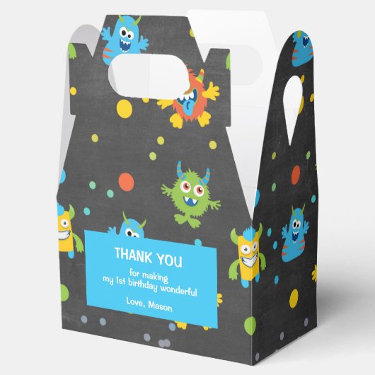 Ballotins Petit monstre tableau à thème anniversaire (Ouvert)