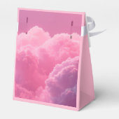 Ballotins Petit morceau de Baby shower rose du ciel (Arrière)