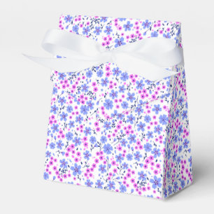 Ballotins Petit motif floral blanc bleu rose mignon
