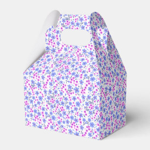Ballotins Petit motif floral mignon blanc bleu rose