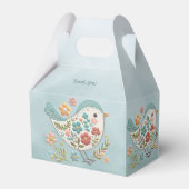 Ballotins Petit oiseau bleu rose Fleurs Ballotin (Arrière)