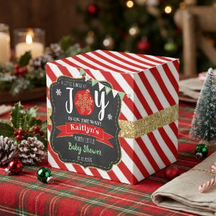 Ballotins "Petit Paquet De Joie" Baby Shower de Noël