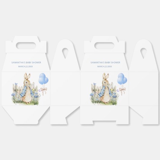 Ballotins Petit Peter Rabbit Baby shower garçon (Déplié)