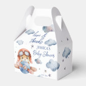 Ballotins Petit petit baby shower d'avion pilote (Verso)