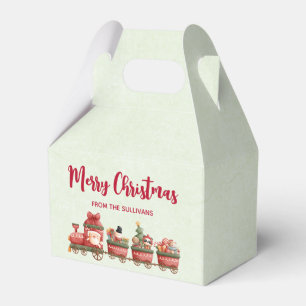 Ballotins Petit train de Noël Vintage avec jouets Noël