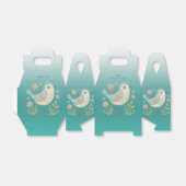 Ballotins Petite Ballotin vert à la broderie florale d'oisea (Déplié)