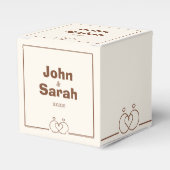 Ballotins Petite boîte en papier - Conception festive et uni (Verso)