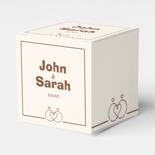 Ballotins Petite boîte en papier - Conception festive et uni (Verso)