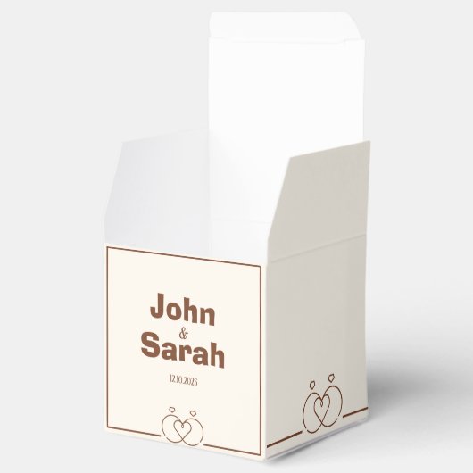 Ballotins Petite boîte en papier - Conception festive et uni (Ouvert)