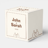 Ballotins Petite boîte en papier - Conception festive et uni (Arrière)