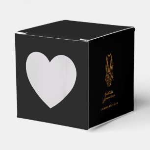 Ballotins Petite boutique de lingerie noire à paillettes dor